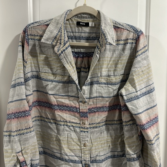 BDG Button Down Colorful Shirt - Picture 2 of 9